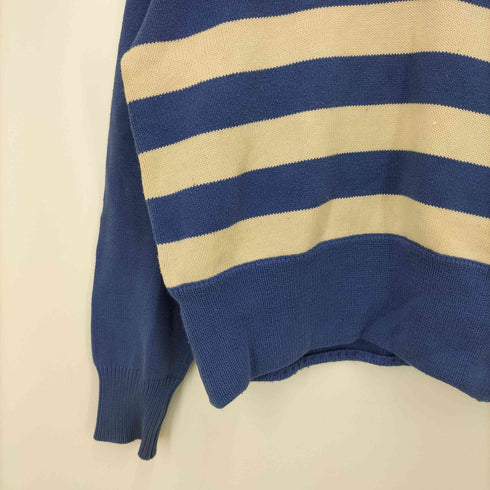 ポールスミス Paul Smith ボーダー柄 Vネック コットンニット メンズ JPN:L