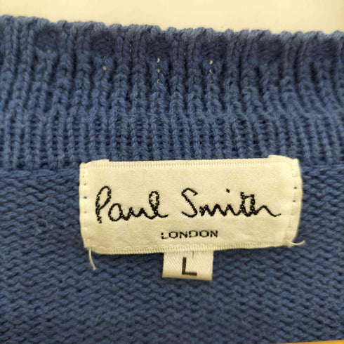 ポールスミス Paul Smith ボーダー柄 Vネック コットンニット メンズ JPN:L