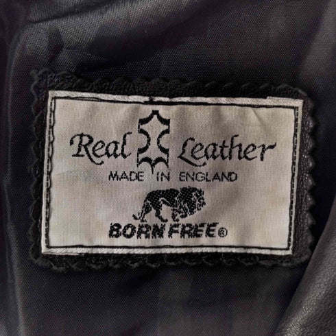 BORN FREE イングランド製 ダブルライダースジャケット メンズ