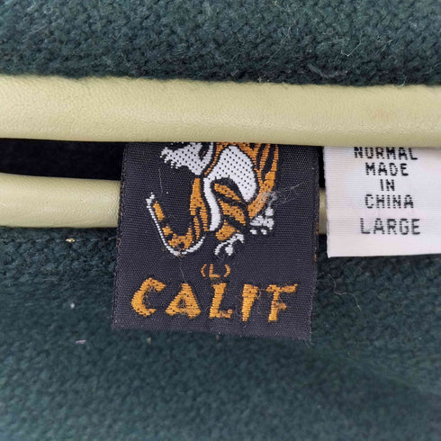 CALIF 袖レザー スタジャン メンズ