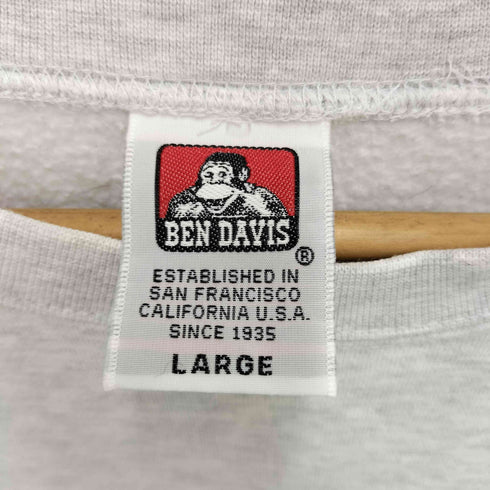 ベンデイビス BEN DAVIS ロゴ刺繍 クルーネックスウェット メンズ JPN:L