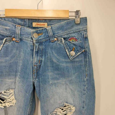 AMERICANINO ダメージ加工 デニムパンツ メンズ