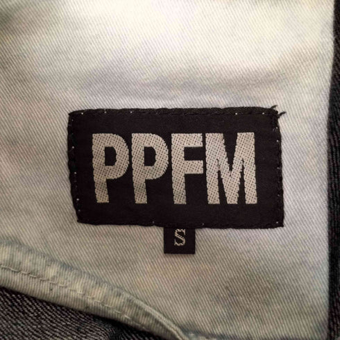 ピーピーエフエム PPFM 00S ダブルウエスト リング ダメージ加工 デニムパンツ Y2K archive メンズ