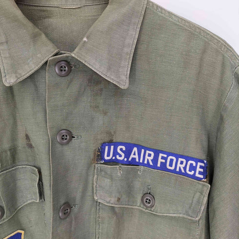 ユーエスエアーフォース U.S. AIR FORCE 72年 ワッペンユーティリティシャツ FERGUSON メンズ