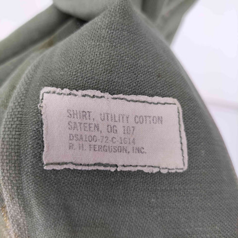ユーエスエアーフォース U.S. AIR FORCE 72年 ワッペンユーティリティシャツ FERGUSON メンズ