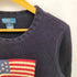 ポロバイラルフローレン Polo by RALPH LAUREN 星条旗 コットン クルーネック プルオーバー ニット メンズ import:XL