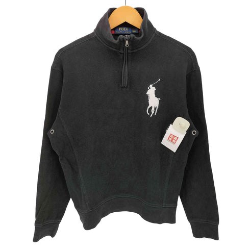 ポロラルフローレン POLO RALPH LAUREN ビッグポニー 刺繍 ハーフジップ スウェット メンズ import:S