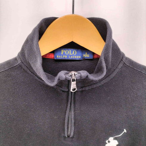 ポロラルフローレン POLO RALPH LAUREN ビッグポニー 刺繍 ハーフジップ スウェット メンズ import:S