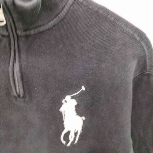ポロラルフローレン POLO RALPH LAUREN ビッグポニー 刺繍 ハーフジップ スウェット メンズ import:S