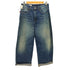 ザラ ZARA BAGGY FOLDED RIPPED MID-WAIST JEANSTRF ダメージ 加工 バギー フォルド ミッドライズ デニム パンツ メンズ 38