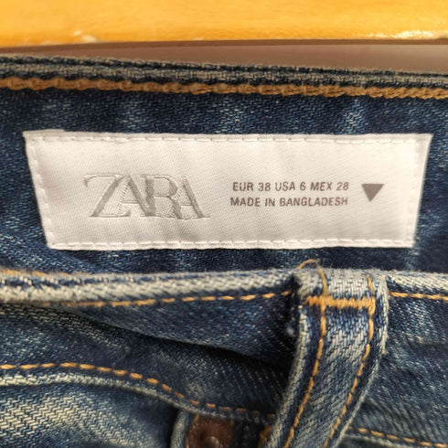 ザラ ZARA BAGGY FOLDED RIPPED MID-WAIST JEANSTRF ダメージ 加工 バギー フォルド ミッドライズ デニム パンツ メンズ 38