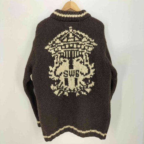 スワッガー SWAGGER 00S 背面BOGロゴ カウチンニット メンズ import:L