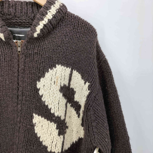 スワッガー SWAGGER 00S 背面BOGロゴ カウチンニット メンズ import:L