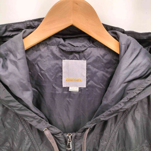 ディーゼル DIESEL ロング ナイロン フーデッド ジャケット メンズ import:XS