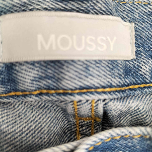 マウジー moussy KNEE SLIT WIDE ストレート デニム レディース JPN:1