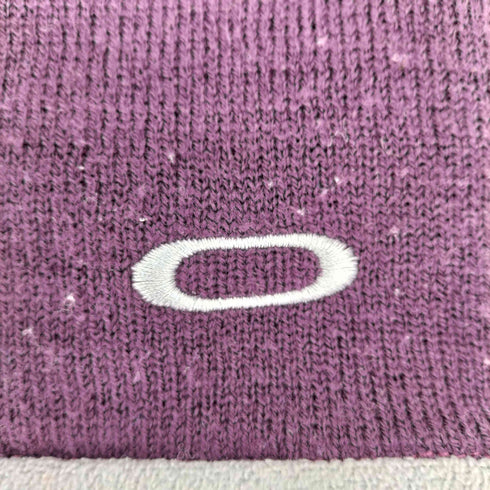 オークリー OAKLEY 00S スカル オーバル ロゴ 刺繍 ニット ビーニー Y2K メンズ