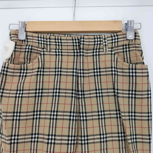 バーバリーロンドン BURBERRY LONDON ノバチェック柄 フレアパンツ レディース FR:36