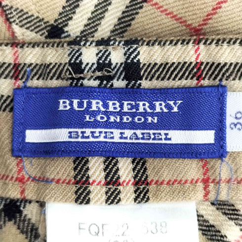 バーバリーロンドン BURBERRY LONDON ノバチェック柄 フレアパンツ レディース FR:36