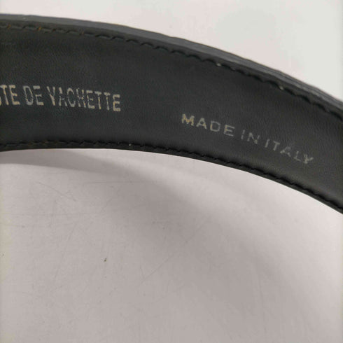 croute de vachette MADE IN ITALY イタリア製 クロコ 型押し 牛革 リアル カウ レザー ベルト メンズ