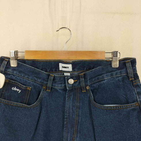 オベイ OBEY バギーデニムパンツ メンズ US:32-33