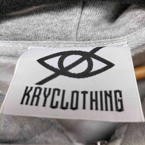 KRYCLOTHING バックプリントジップアップパーカー メンズ JPN:XXL
