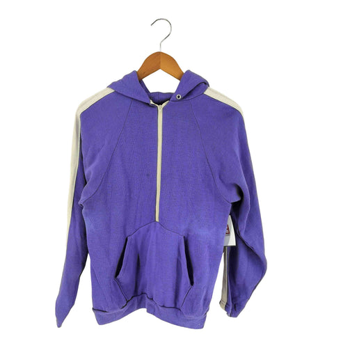 USA製 起毛 ハーフジップ スウェットパーカー レディース import:XL