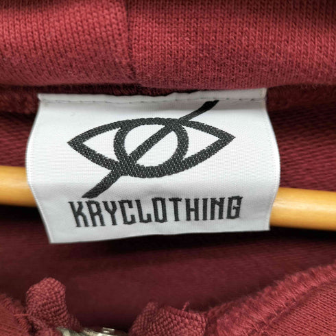 KRYCLOTHING バックプリントジップアップパーカー メンズ JPN:XXL