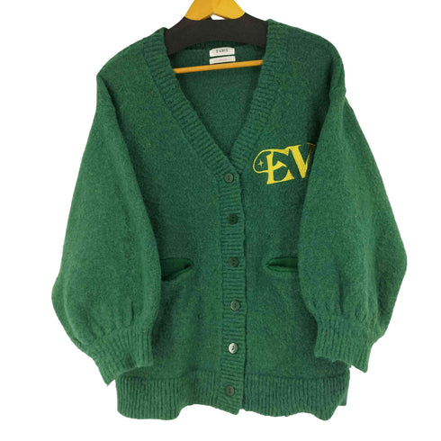 エヴリス EVRIS ワンポイント ニットカーディガン レディース FREE