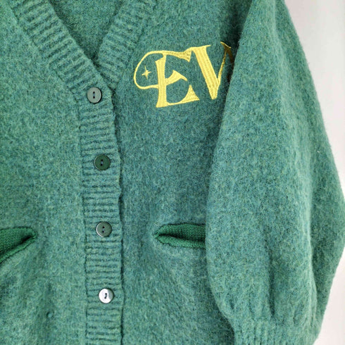 エヴリス EVRIS ワンポイント ニットカーディガン レディース FREE