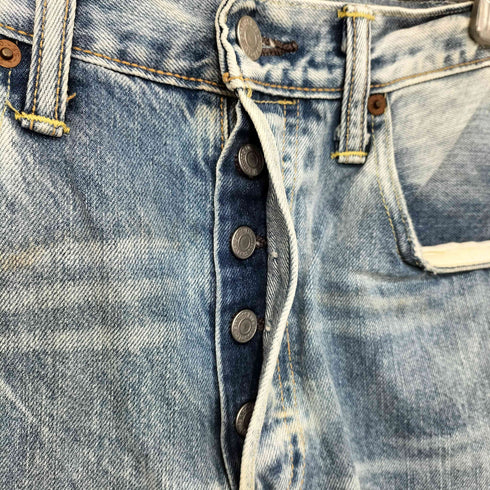 リーバイス Levis 501CT カスタマイズド テーパード ダメージ ジーンズ ケミカルウォッシュ メンズ W30 L32