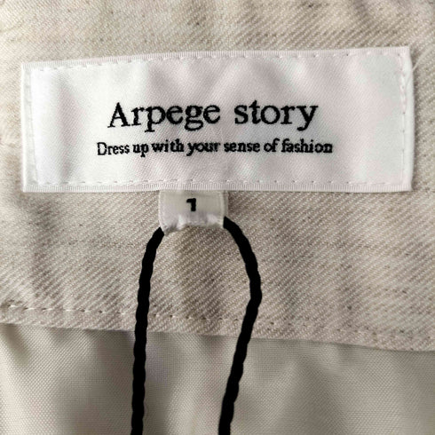アルページュストーリー Arpege story タック入りワイドパンツ レディース JPN:1