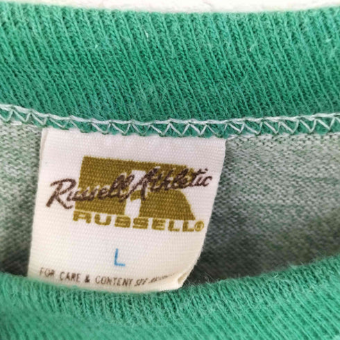 ラッセルアスレチック RUSSELL ATHLETIC 金タグ アメフト両面プリントTシャツ メンズ import:L