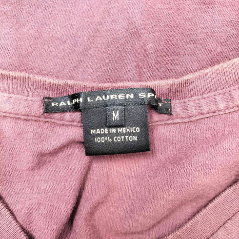 ラルフローレンスポーツ RALPH LAUREN SPORT ポニー刺繍ロゴ Vネック Tシャツ メンズ import:M