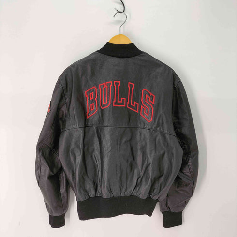 ディロング Delong 80-90S USA製 NBA ロケットTALON バスケットボールチームワッペン 本革 レザー ボンバー ジャケット スタジャン メンズ 46