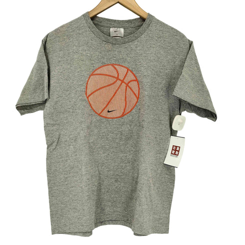 ナイキ NIKE 90-00S USA製 バスケットボールプリント クルーネックTシャツ メンズ JPN:L