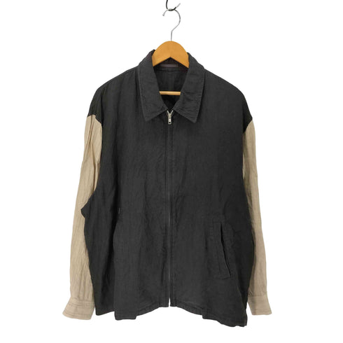 コムデギャルソンオム COMME des GARCONS HOMME 田中オム 袖切替 リネン ブルゾン メンズ JPN:M