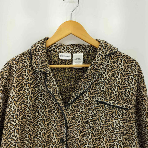 delicates レオパード柄 ロングスリーブシャツ レディース XL