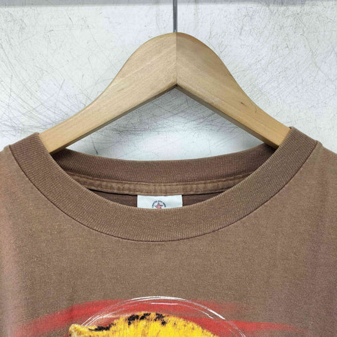 USA製 アニマルプリントクルーネックTシャツ シングルステッチ メンズ JPN:M