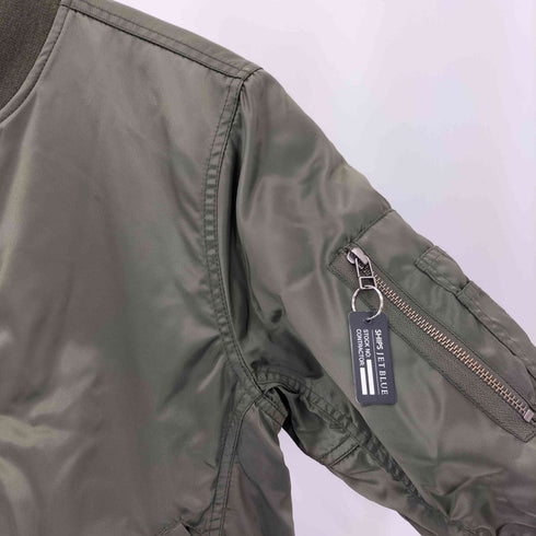 シップスジェットブルー SHIPS JET BLUE ダブルジッパー MA-1 フライト ジャケット メンズ