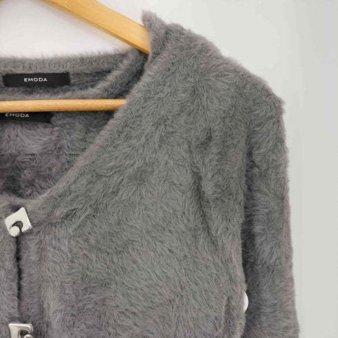 エモダ EMODA 24aw シャギーコンパクトロングスリーブツインセット レディース FREE
