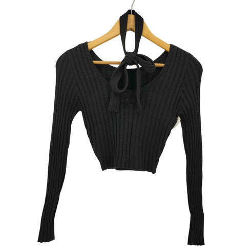 ジェイダ GYDA 25ss チョーカー付きBACKオープンニットトップス レディース FREE