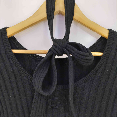 ジェイダ GYDA 25ss チョーカー付きBACKオープンニットトップス レディース FREE