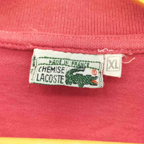 シュミーズラコステ CHEMISE LACOSTE フランス製 ヴィンテージ ポロシャツ フレラコ レディース XL