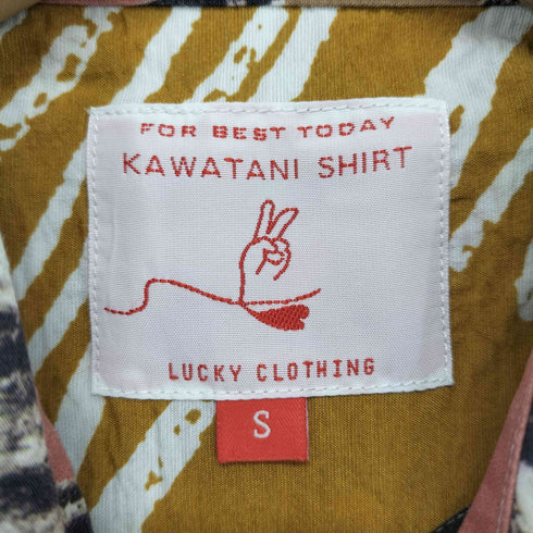 kawatani shirt ボタンダウン 総柄シャツ レディース JPN:S