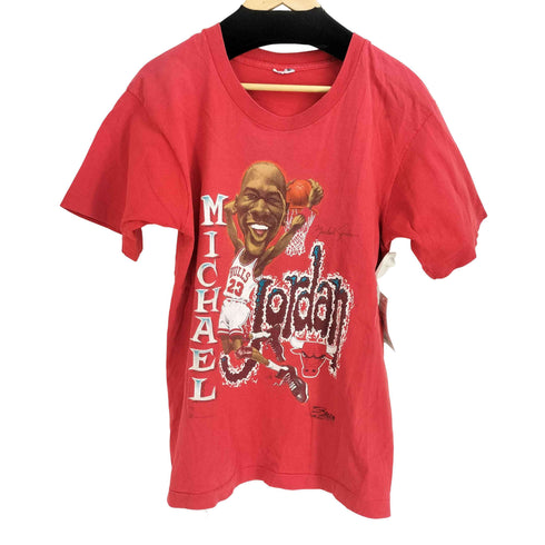 1990 バスケットボールプリントTシャツ シングルステッチ メンズ