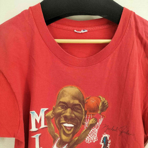 1990 バスケットボールプリントTシャツ シングルステッチ メンズ