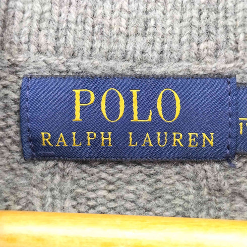 ポロラルフローレン POLO RALPH LAUREN ショールカラー ケーブルニット ウール カーディガン メンズ import:S
