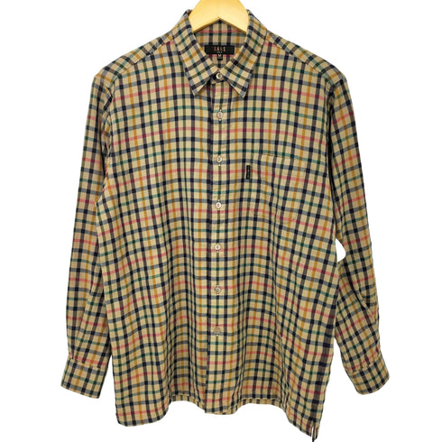 ダックスゴルフ DAKS GOLF レギュラーカラー ウール チェックシャツ メンズ JPN:M