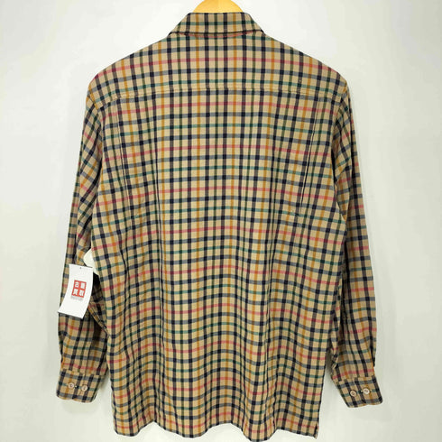 ダックスゴルフ DAKS GOLF レギュラーカラー ウール チェックシャツ メンズ JPN:M