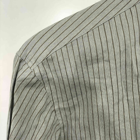 カルバンクライン CALVIN KLEIN 襟 スナップボタン ストライプ シャツ メンズ import:M